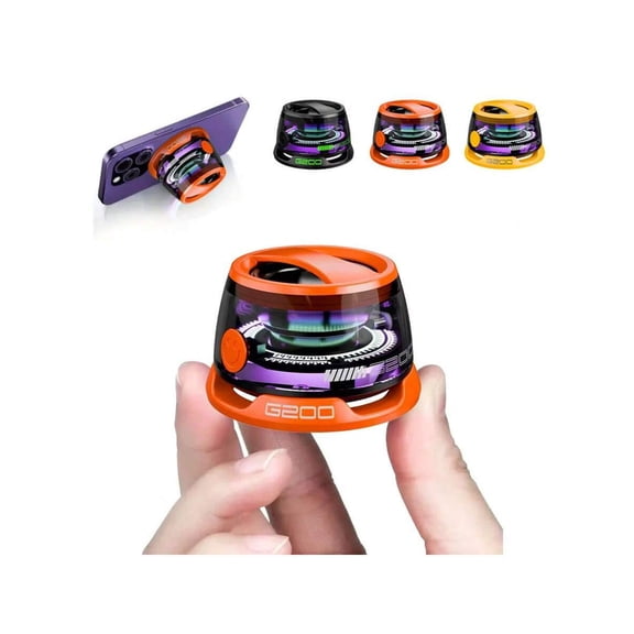 Innovative RGB Lighting Mini Speaker Combining Phone Holder And Magnetic Wireless Function Enjoying 5 1 Surround Sound And High Definition Audio