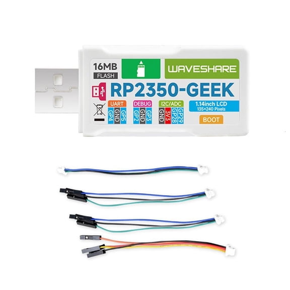 Innovative RP2350 Development Equipped with 14Inch Display and USB Debugging