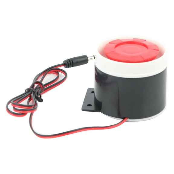 Alarm Electric Security Easy Installation, Electronic Buzzer With Decibel Piezo Buzzer For Home System Loud Sound Standalone Mini Red Wired Horn