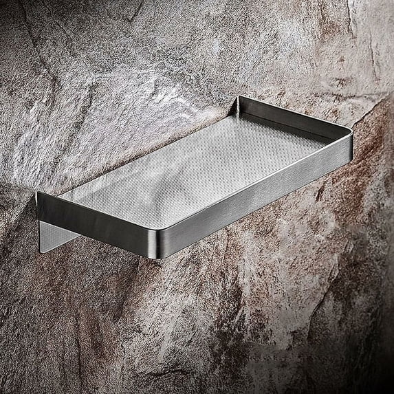 Innovative Space-Saver, Bathroom Cell Phone Shelf, Stainless Steel Wall Mount For Safe And Stylish Storage, Non-Slip Design Ensures Secure Item Placement