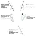 Innovative Spring Ear Wax Cleaner Tool Set,Stainless Steel Ear