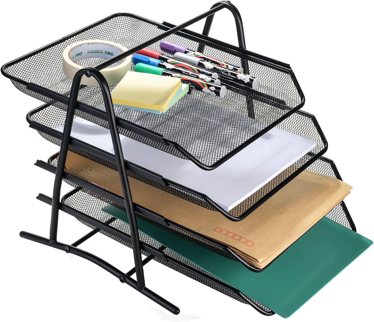 Innovative Stackable Design Desk Organizer, Heavy Duty Lightweight ...