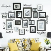 Innovative Stencils 12 Family Quote Words Vinyl Wall Decal