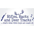 thumbnail image 1 of Innovative Stencils Rifles Racks and Deer Tracks Boys Hunting Wall Decal, 1 of 3