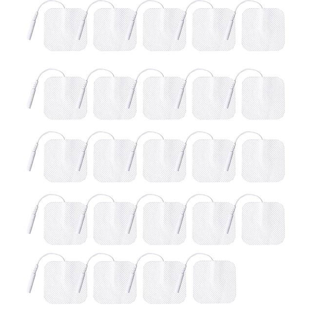TENS Electrode Pads – 24 Pack Mix (12 Large + 12 Square, 3.5mm Stud)