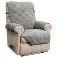 thumbnail image 1 of Innovative Textile Solutions 1-Piece Hudson Sherpa Waterproof Recliner Furniture Cover, Grey, 1 of 2