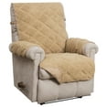 thumbnail image 1 of Innovative Textile Solutions 1-Piece Hudson Sherpa Waterproof Recliner Furniture Cover, Toast, 1 of 2