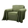 thumbnail image 1 of Innovative Textile Solutions 1-Piece Mason Throw Chair Slipcover, Green, 1 of 4