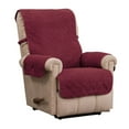 thumbnail image 1 of Innovative Textile Solutions 1-Piece Ripple Plush Secure Fit Recliner Furniture Cover Slipcover, Burgundy, 1 of 8