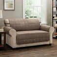 thumbnail image 1 of Innovative Textile Solutions 1-Piece Tyler XL Sofa Furniture Cover Slipcover, Brown, 1 of 9