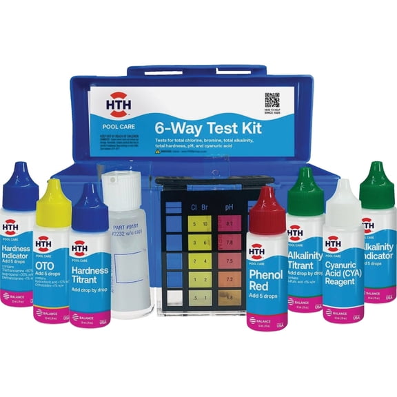 Innovative Water Care - HTH HTH 6-Way Pool Chemical Test Kit - Single Pack