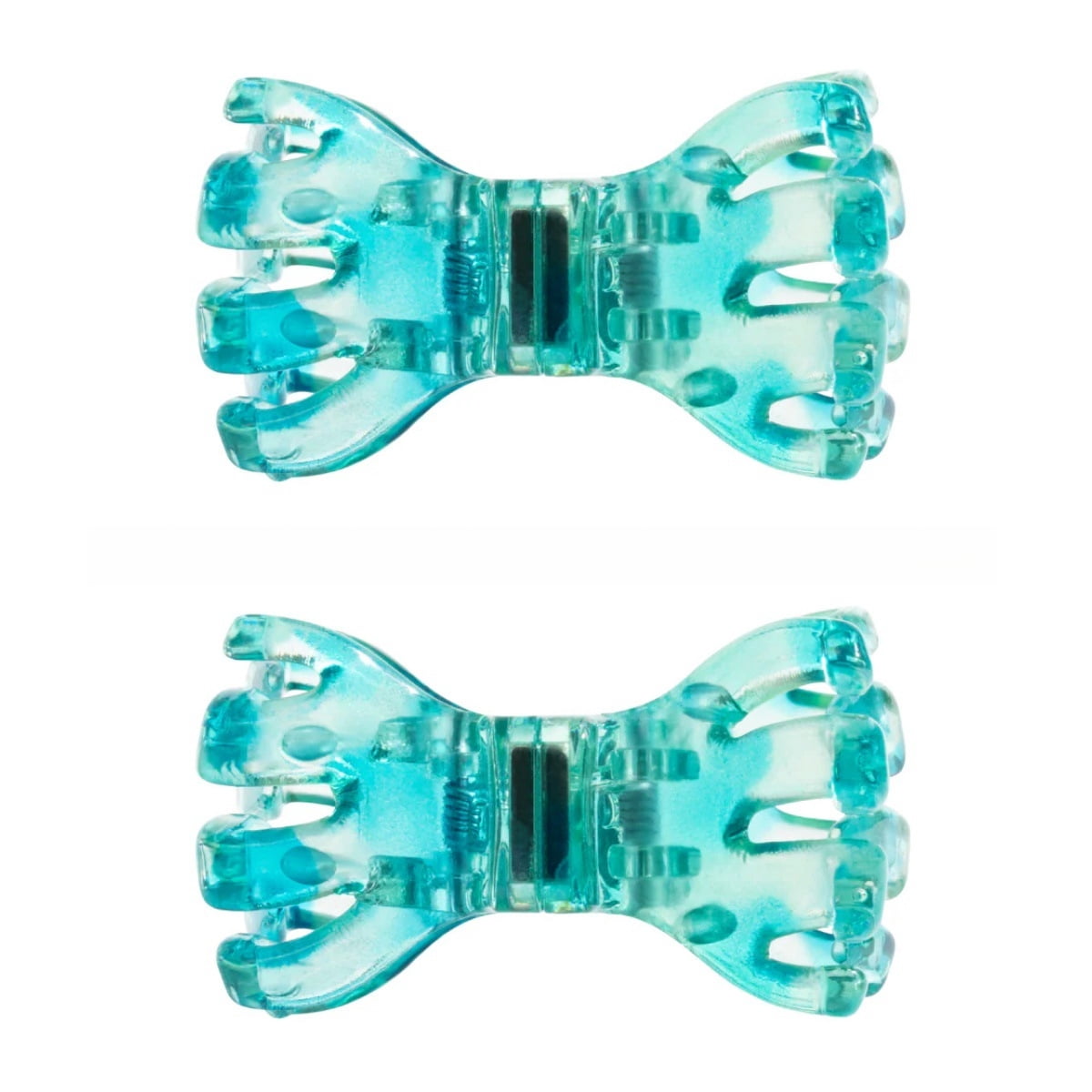 Innovative magnetic bow hair clip, 4-color plastic medium-sized claw clip, strong grip mini hair clip, non-slip hair accessory suitable for both thick and thin hair