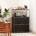 thumbnail image 1 of Innovaze 4-Tier Metal Accent Storage Cabinet with Adjustable Shelf, Metal Organizer for Home, Apartment & Office, Black, 1 of 6