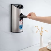 Innovaze Plastic Bag Holder Wall Mount, Grocery Bag Dispenser for Kitchen Storage Organizer, Semicircle Plastic Bag Holder