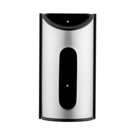 Innovaze Stainless Steel Garbage Bag Holder, Trash Bag Storage Dispenser with Viewing Window