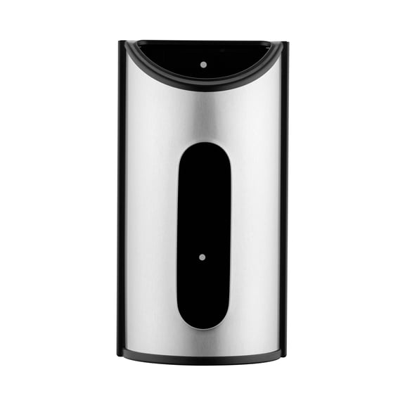 Innovaze Stainless Steel Garbage Bag Holder, Trash Bag Storage Dispenser with Viewing Window