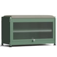 thumbnail image 1 of Innovaze Shoe Rack bench with Cushion Seat, Shoe Cabinet for Entryway, Metal, Green, 1 of 8