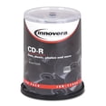 thumbnail image 1 of Innovera CD-R Discs, 700MB/80min, 52x, Spindle, Silver, 100/Pack, 1 of 5