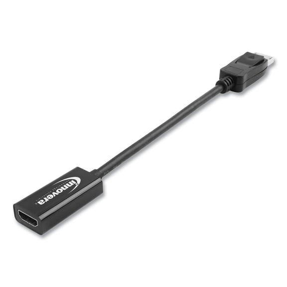 Innovera Display Port-hdmi Adapter, Display Port; Hdmi, 0.65 Ft, Black