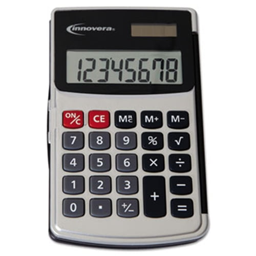 Innovera Handheld Calculator, 8-Digit LCD IVR15922