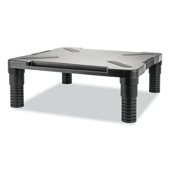 Innovera Single Level Monitor Riser, 13 1/8" x 13 1/2" x 4", Black -IVR55010