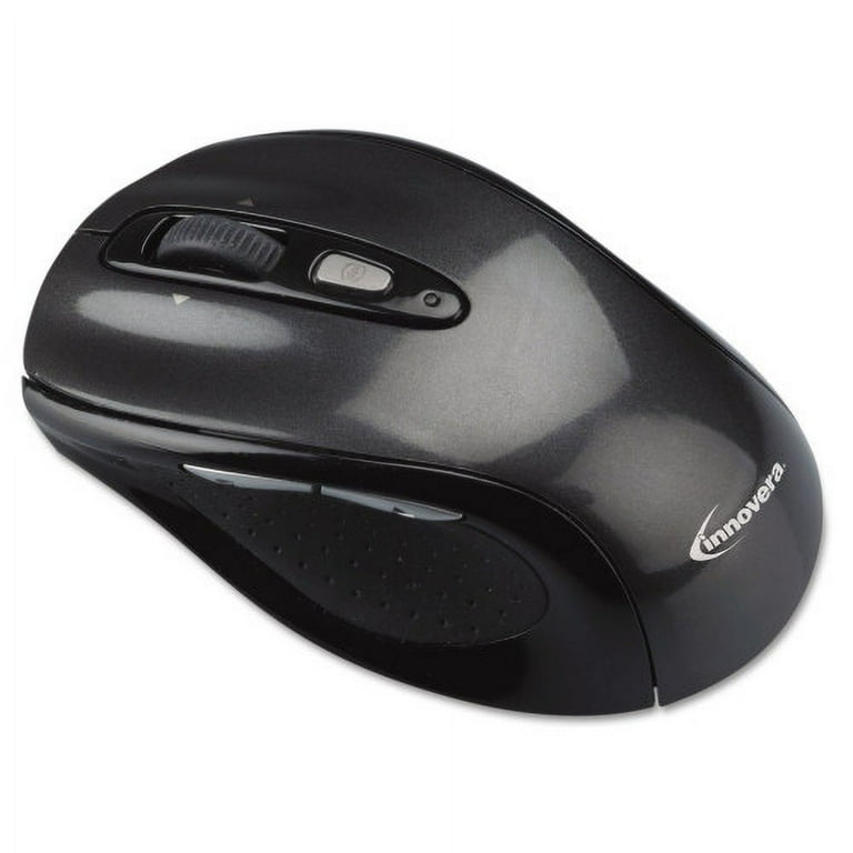 Wireless Optical Mouse with USB-A, 2.4 GHz Frequency/32 ft Wireless Range, Left/Right Hand Use, Gray/Black Wireless Optical Mouse with USB-A, 2.4 GHz Frequency/32 ft Wireless Range, Left/Right Hand Use, Gray/Black