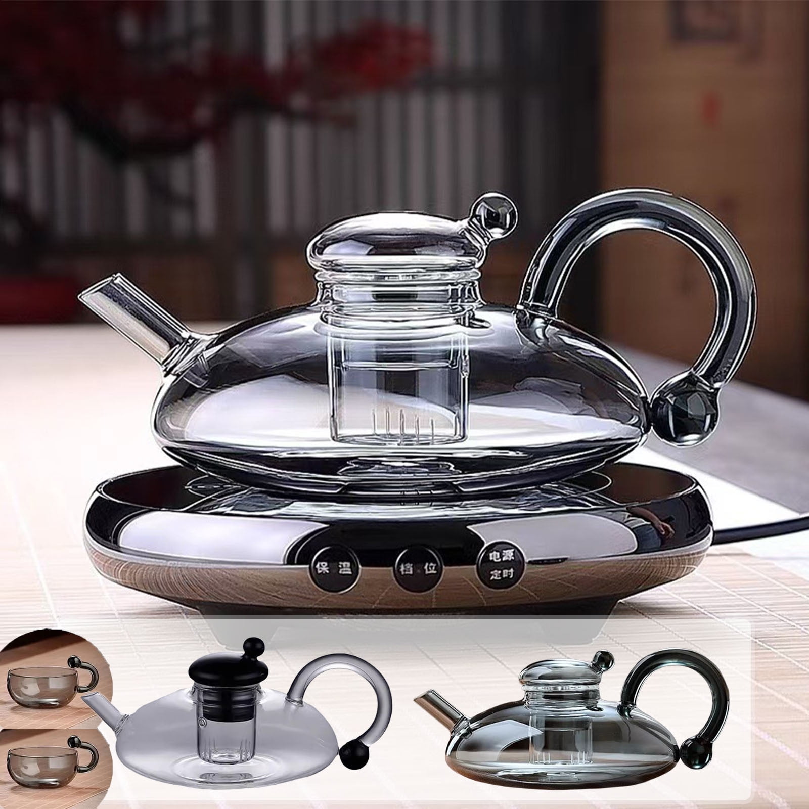 Innovessa Tea Pot, Glass Tea Pot with Infusers for Loose Tea, 20oz ...
