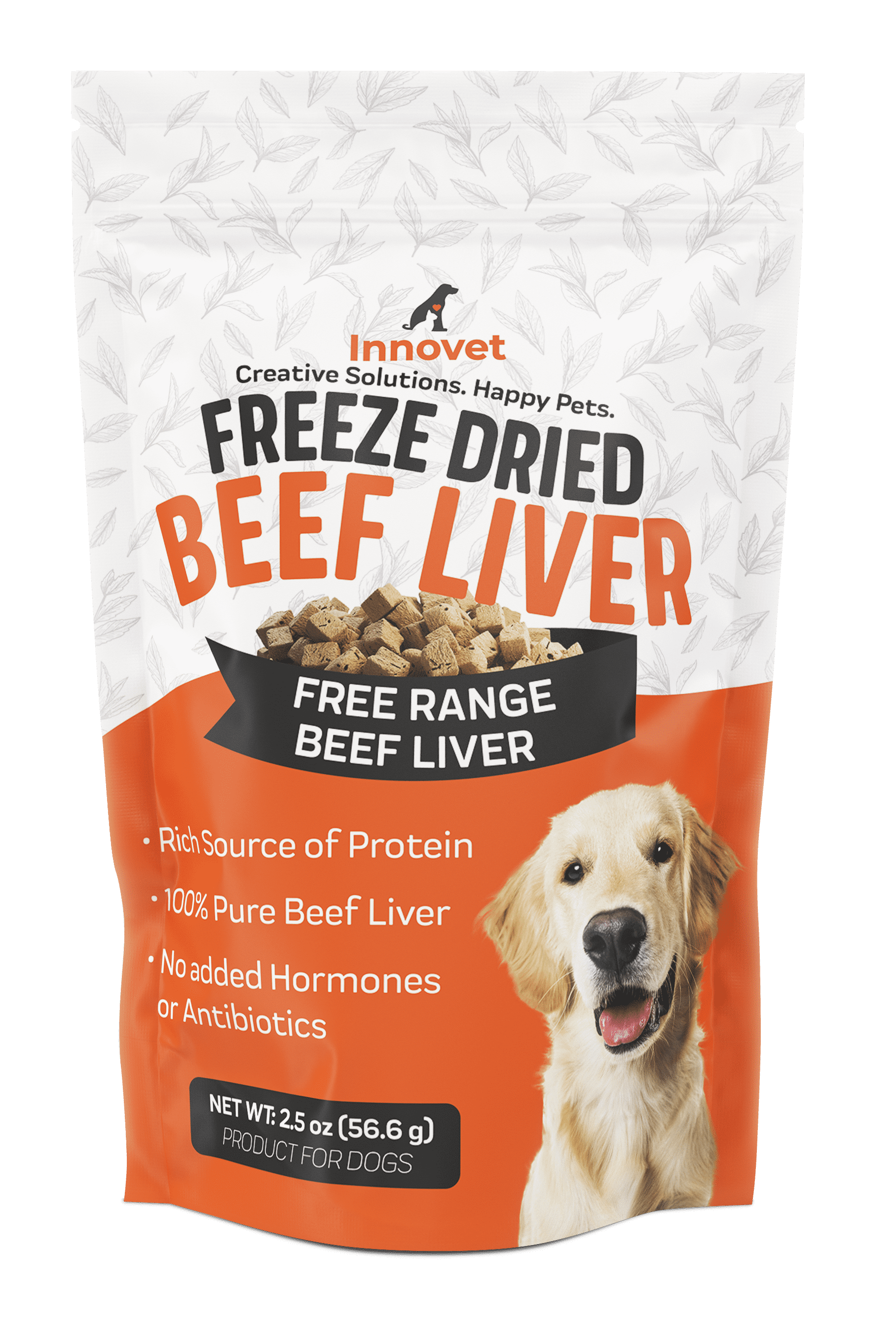 Innovet Dehydrated Training Beef Liver Treats for Dogs Grain Free