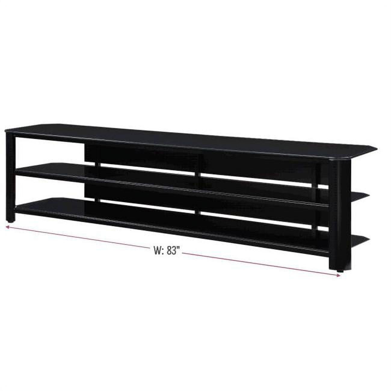 Innovex tv stand black cheap glass