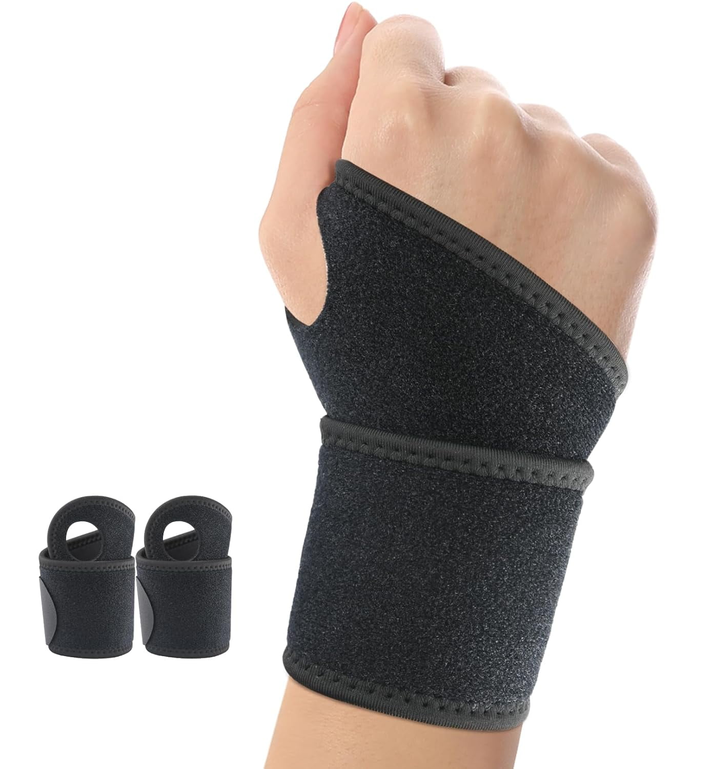 Innovire 2 Pack Wrist Brace Wrist Wraps for Carpal Tunnel Arthritis