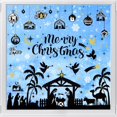 Innovire 9 Sheets Christmas Nativity Scene Window Stickers, Jesus