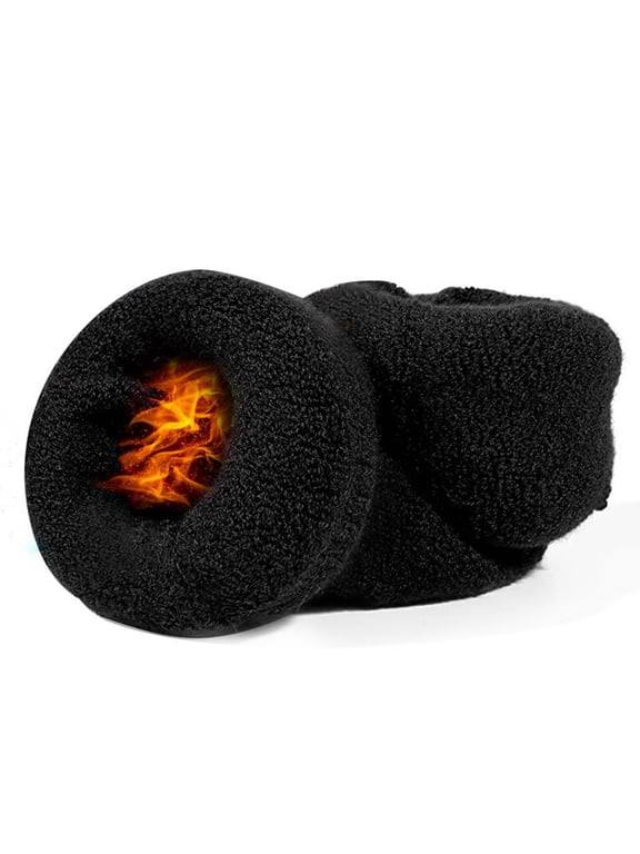 Diabetic Socks for Men Women, Merino Wool Non-Binding Top Socks with Cushion Sole, Seamless Toe 3 Pairs Black 2XL