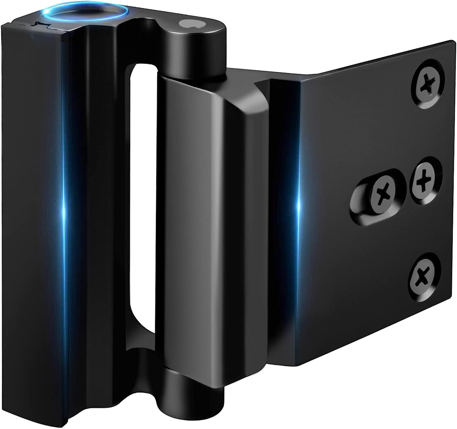 Black Metal Home Security Door Reinforcement Lock