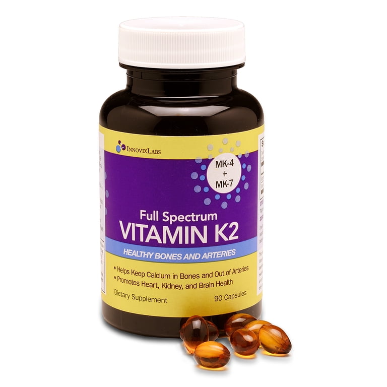 InnovixLabs, Full Spectrum Vitamin K2 Capsules, 90 Ct - Walmart.com