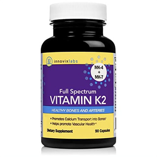 InnovixLabs Full Spectrum Vitamin K2 with MK7 and MK4, AllTrans