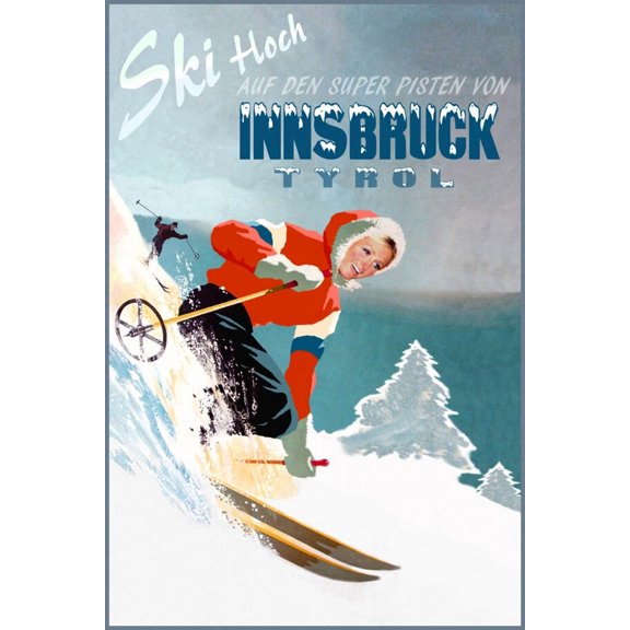 Innsbruck Austria Travel Karwendel Alps Inn Tyrol Paris Office Poster , Poster Print Only