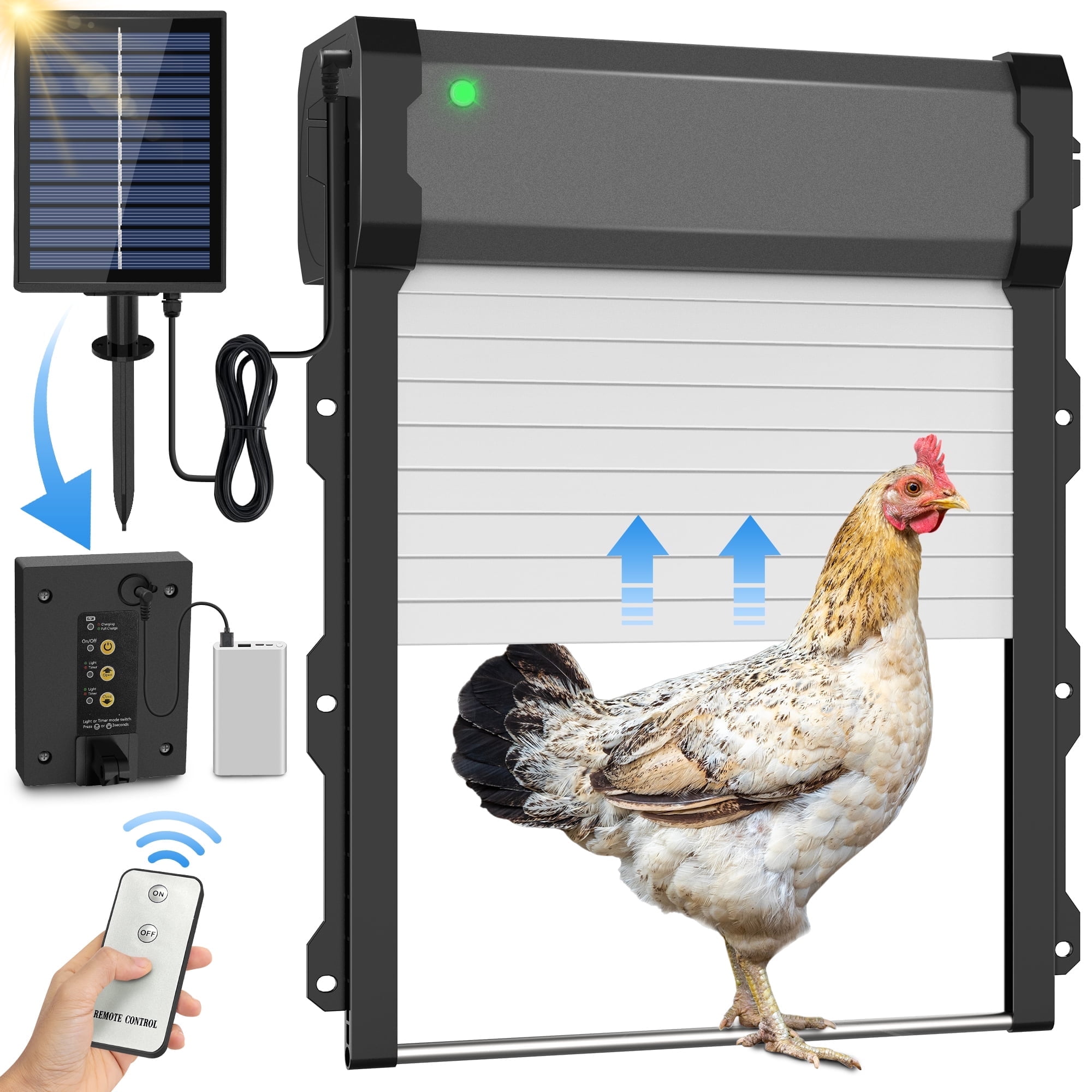 Innvello  Automatic Chicken Coop Door with Timer & Light Sensor Auto chicken Doors