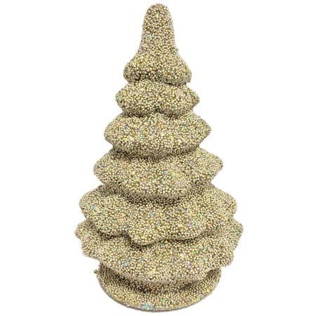 Ino Schaller Medium Champagne Tree German Christmas Paper Mache Candy Container