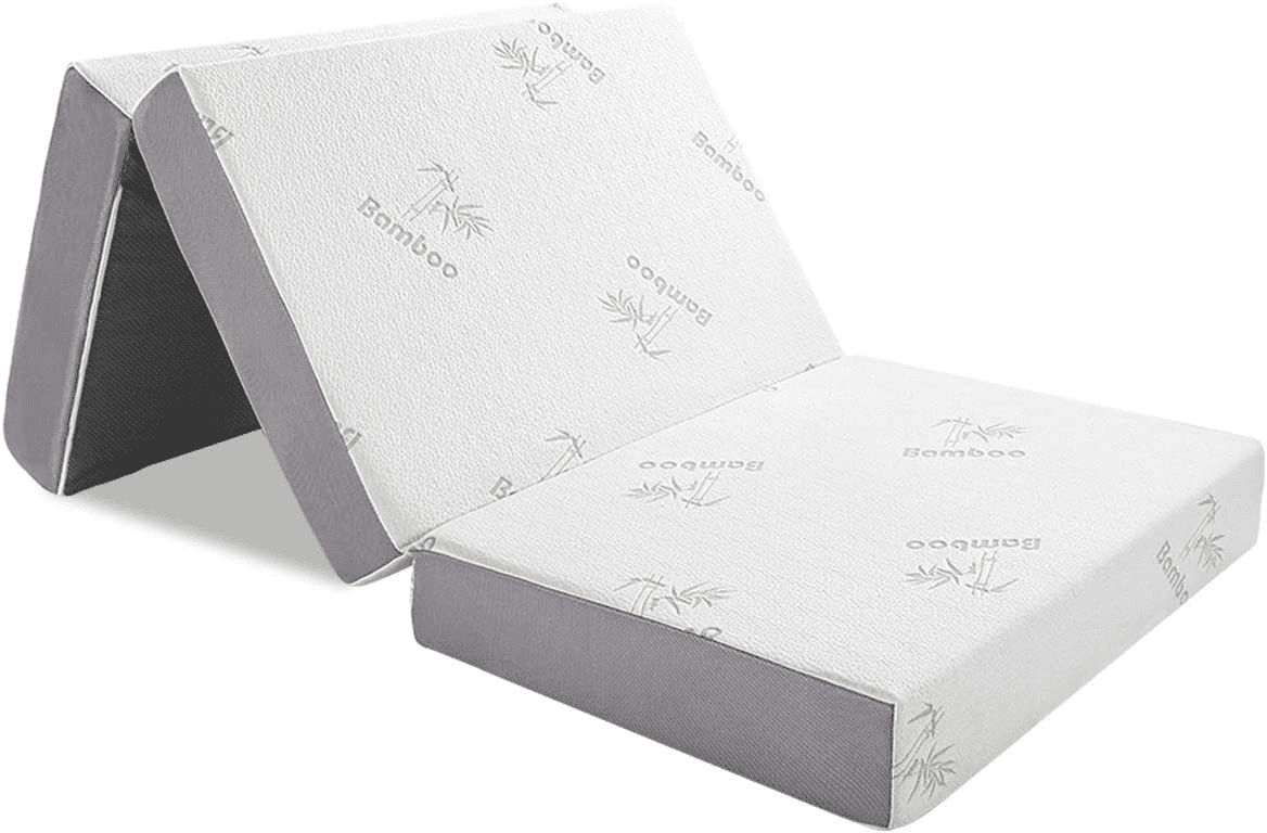 Inofia 6 inch Memory Foam Trifold Folding Mattress Queen 78" x 58" x 6"