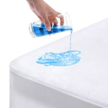 Inofia Mattress Protector Queen Size, 100% Waterproof Cover, Breathable Cotton Terry Fabric & Premium TPU Layer, Deep Pocket Design Fits up to 18", Skin-Friendly & Noiseless