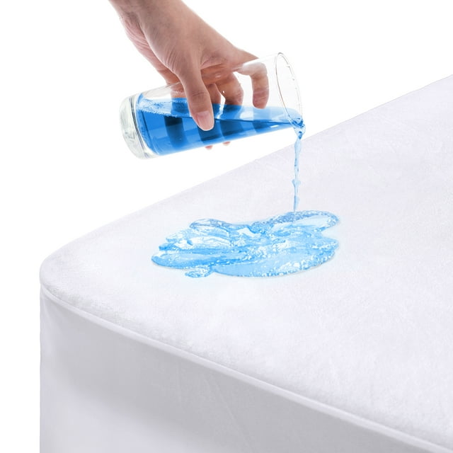 "Inofia Queen Size Mattress Protector, 100 Waterproof, Breathable