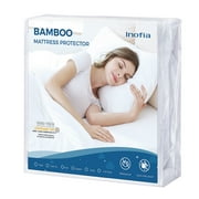 Inofia Mattress Protector Twin Size, 100% Waterproof Cover, Breathable Cotton Terry Fabric & Premium TPU Layer, Deep Pocket Design Fits up to 18", Skin-Friendly & Noiseless