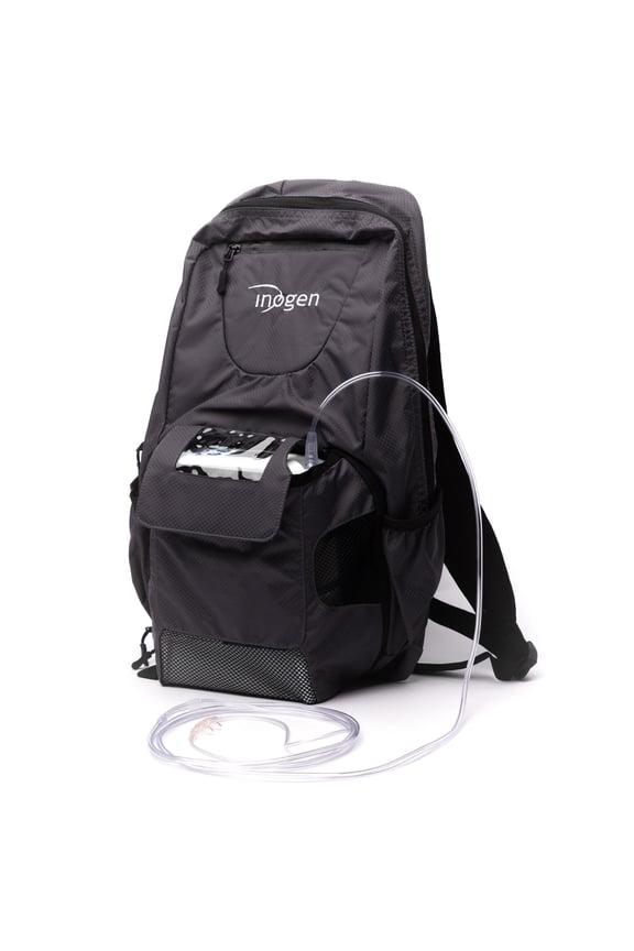 Backpack Protective Travel Backpack for Inogen One G5 / Rove 6 Portable Oxygen Concentrators with Ventilated Compartment, Adjustable Straps & Extra Storage