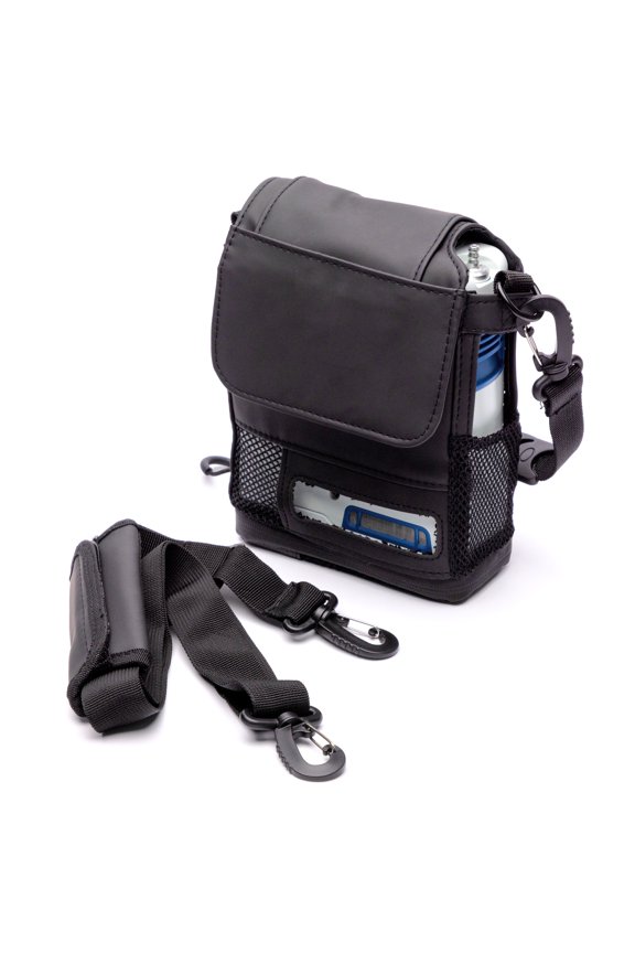 Carry Bag Protective Travel Case with Shoulder Strap & Handle Fits Inogen One G4 & Rove 4 Portable Oxygen Concentrators Black