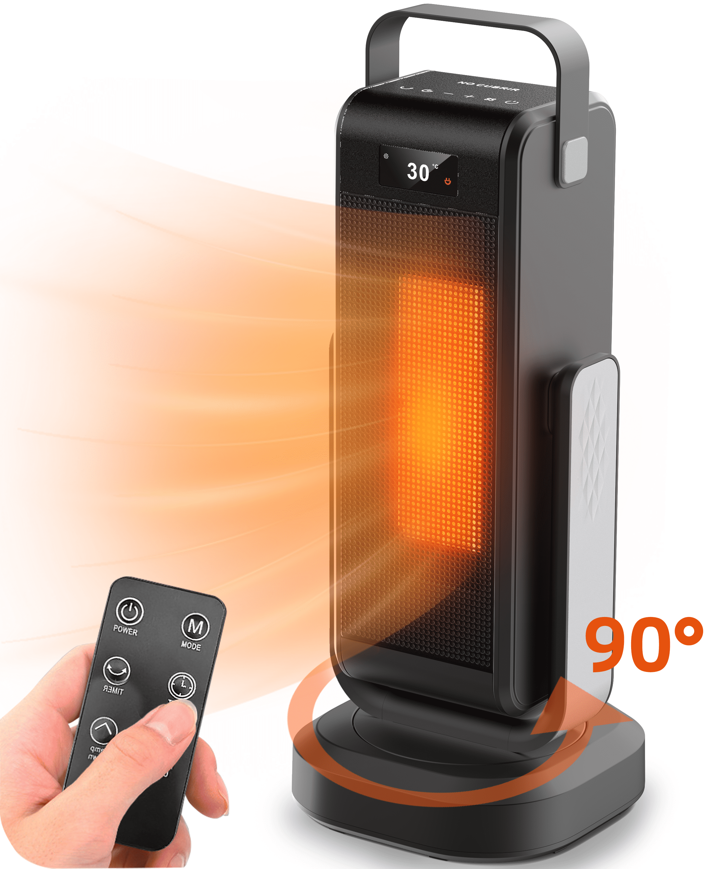 Inolait 1500W 16.5" Space Heater  with Remote Tower Heater