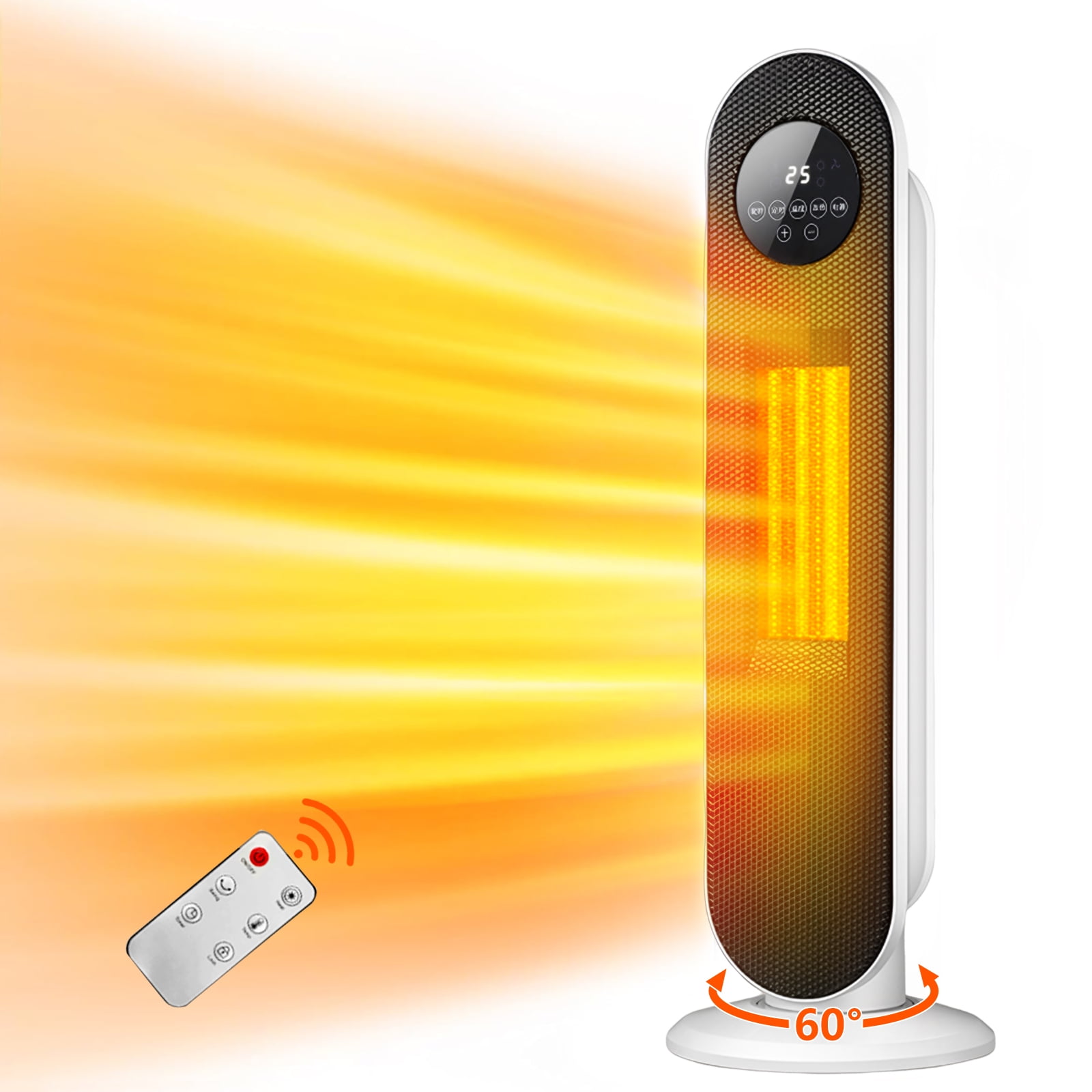 Inolait 26" 1500W Electric Portable Oscillating Ceramic Space Heater