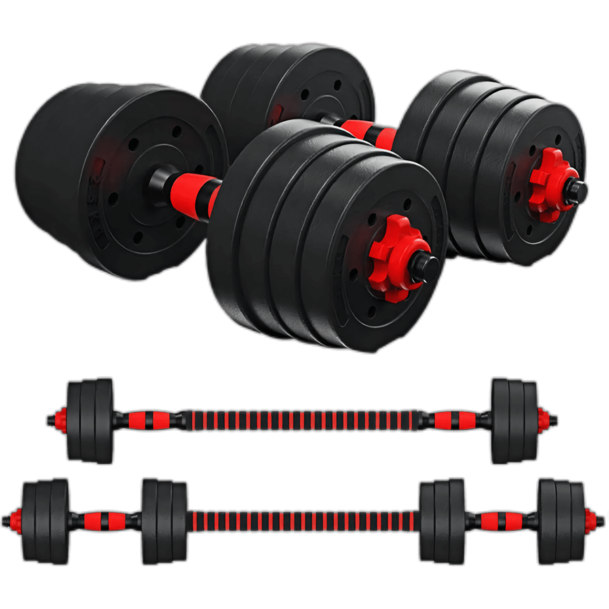 Inolait Dumbbell, Adjustable Dumbbells Set, 66 lbs, Black