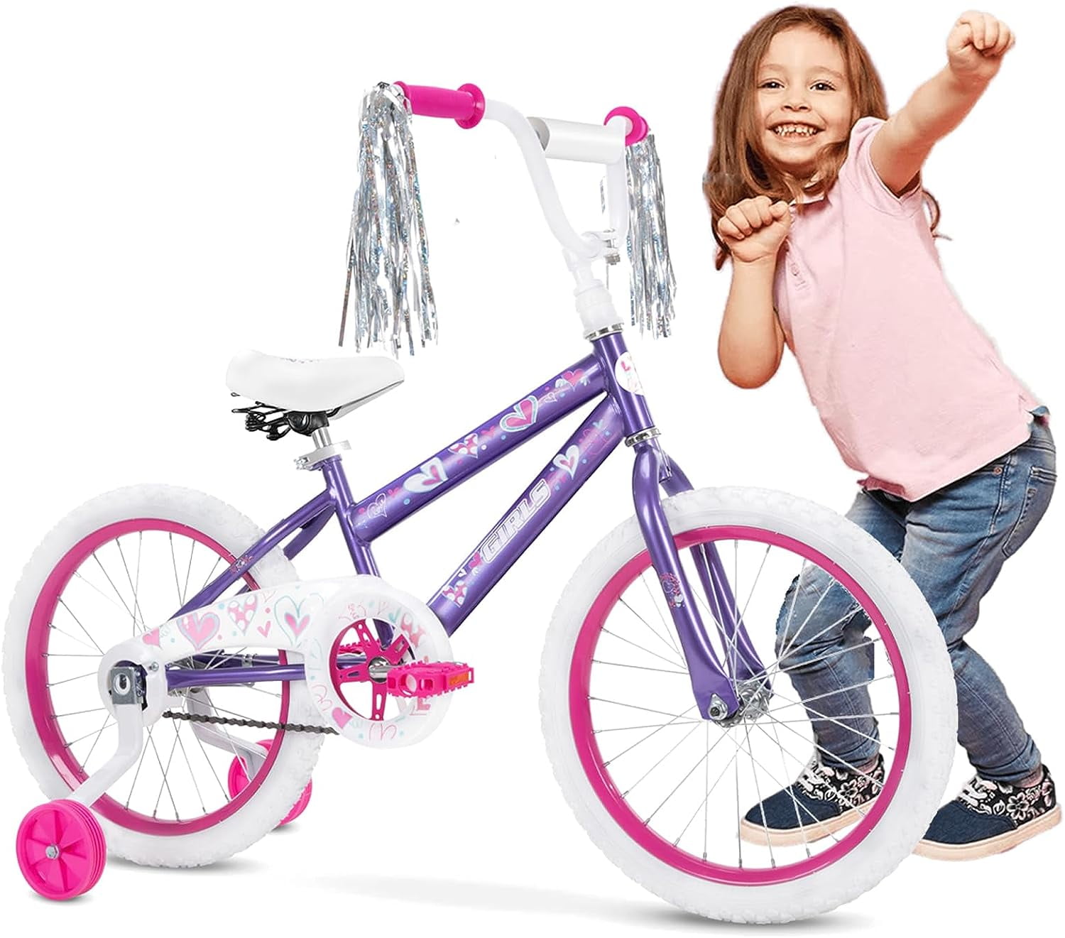 Inolait Kids Bike, 18 Inch Toddlers Bike with Removable Training Wheels