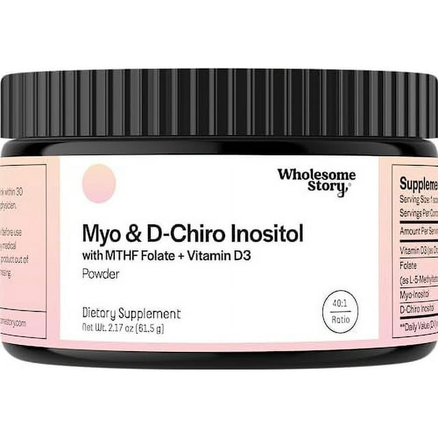Inositol Supplement Powder with MTHF Folate + Vitamin D3 MyoInositol
