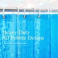 thumbnail image 1 of Inosoo Clear Blue Shower Curtain Liner with Pebble Design, 72"x72" Clear Shower Liner for Bathroom, Heavy Duty Waterproof Thick EVA Plastic Shower Curtain, 1 of 8